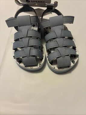 Sperry Light Gray Toddlers' Strappy Fisherman Sandals